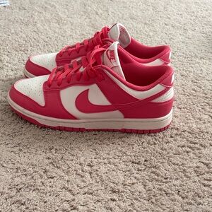 Nike Pink and White Athletic Shoes